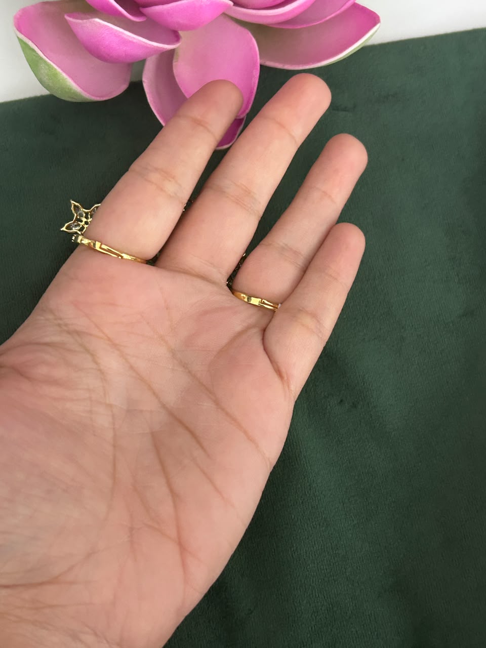 Snow Blossom Adjustable AD Cocktail Ring