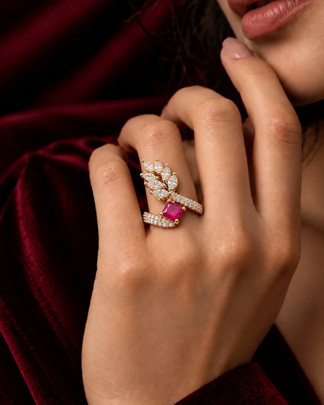 Vanya Vine Adjustable Ring