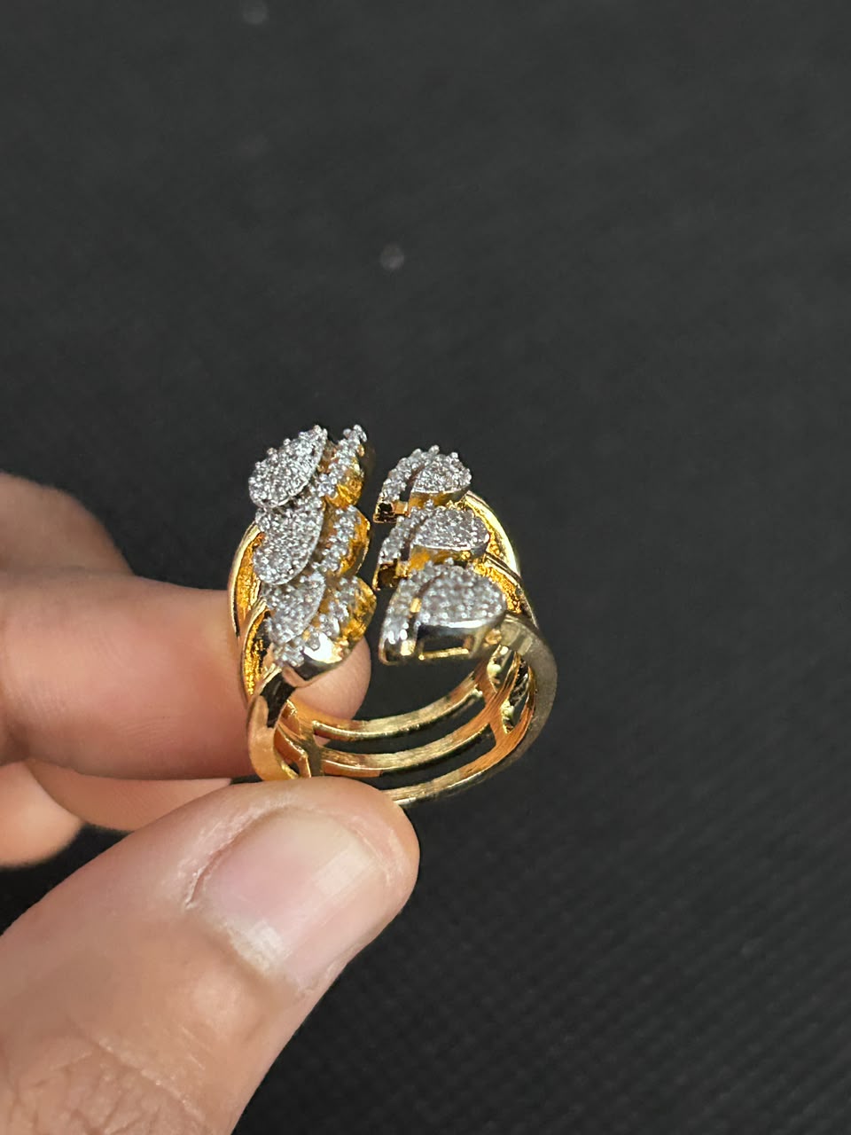 Veylora Petal Cluster Adjustable Ring