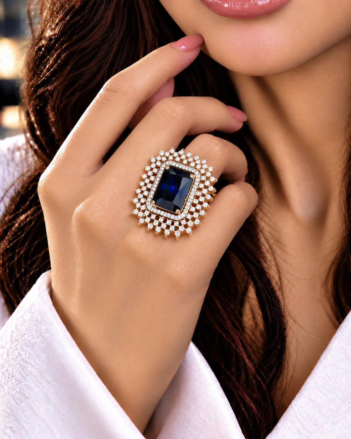 Aurelia Royale Adjustable Statement Ring