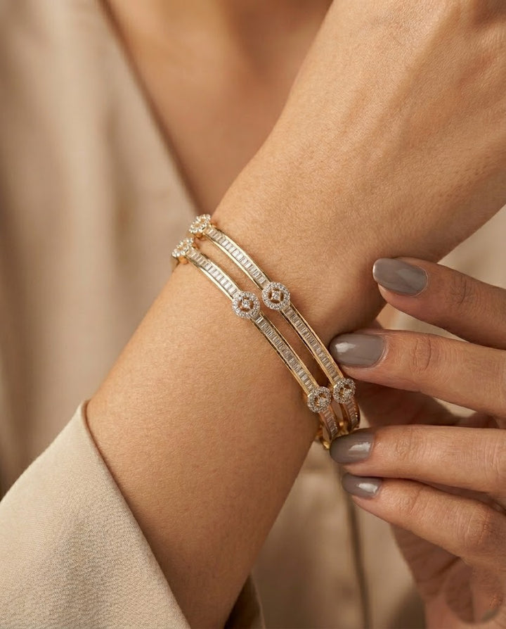 Jyotirekha Diamond Bangles