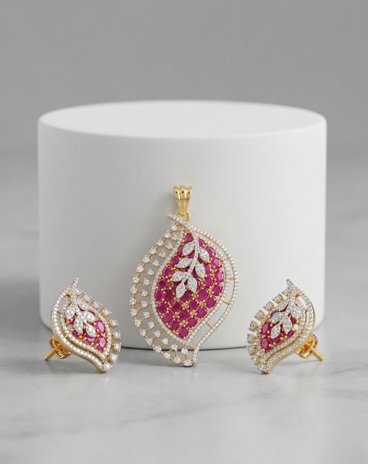 Ruhani Gulnaar Screw Pendant Set