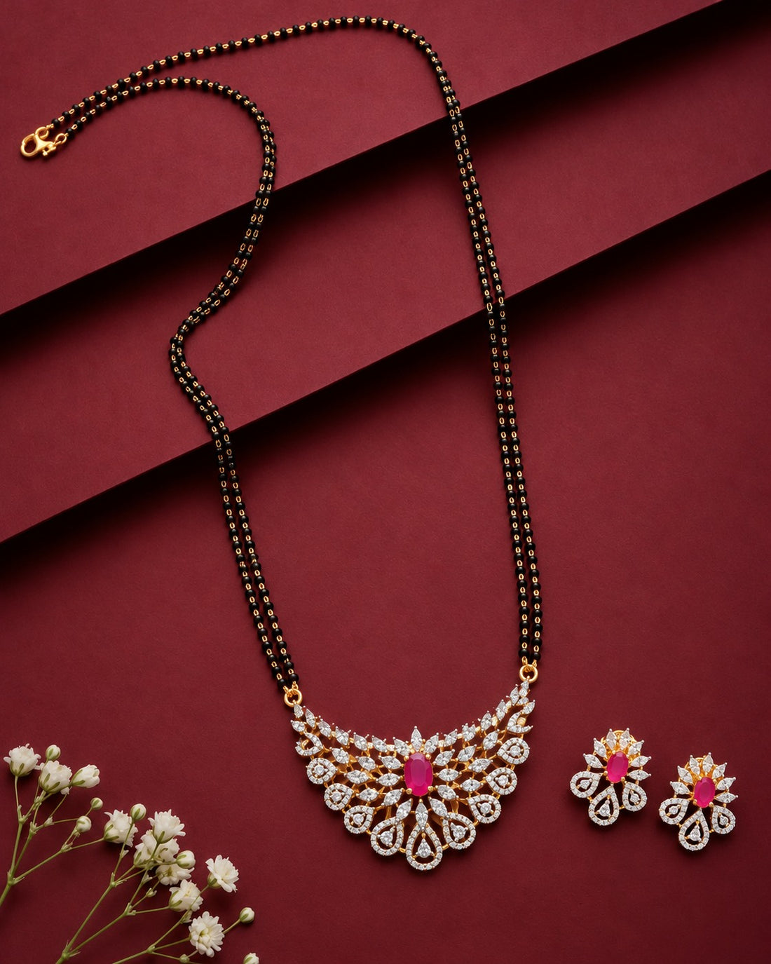Shanaya Peacock Fan Mangalsutra Set – 24 Inch