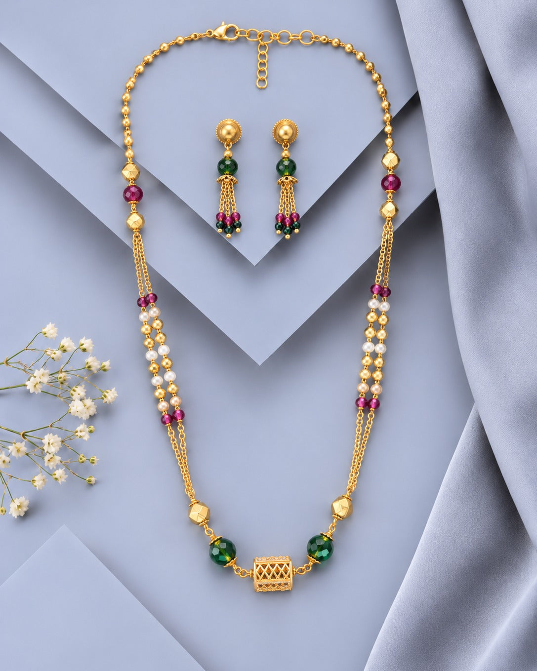 Multicolor Designer Mala Set