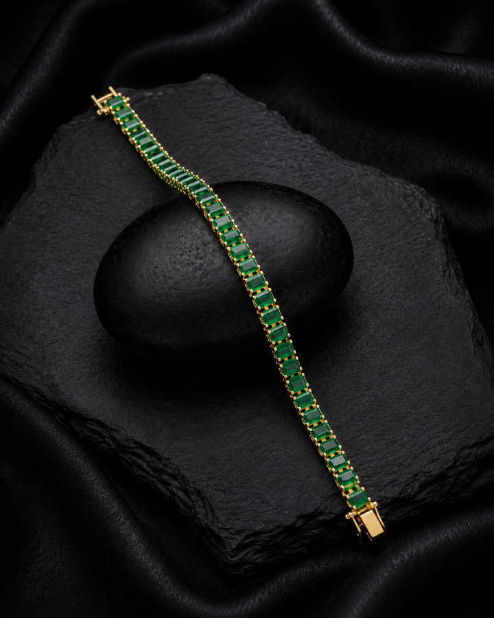 Kiara Baguette Stone Openable Bracelet