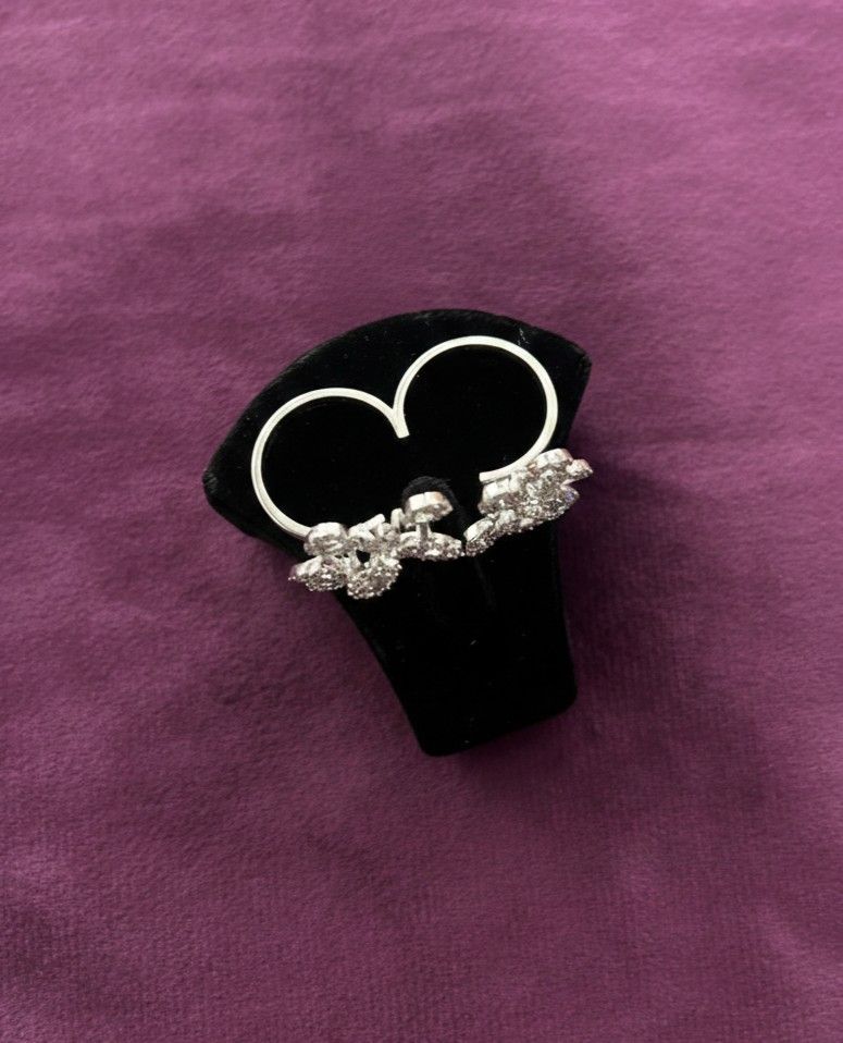 Floral Two Finger Adjustable Ring for Women – Gold & Silver Finish