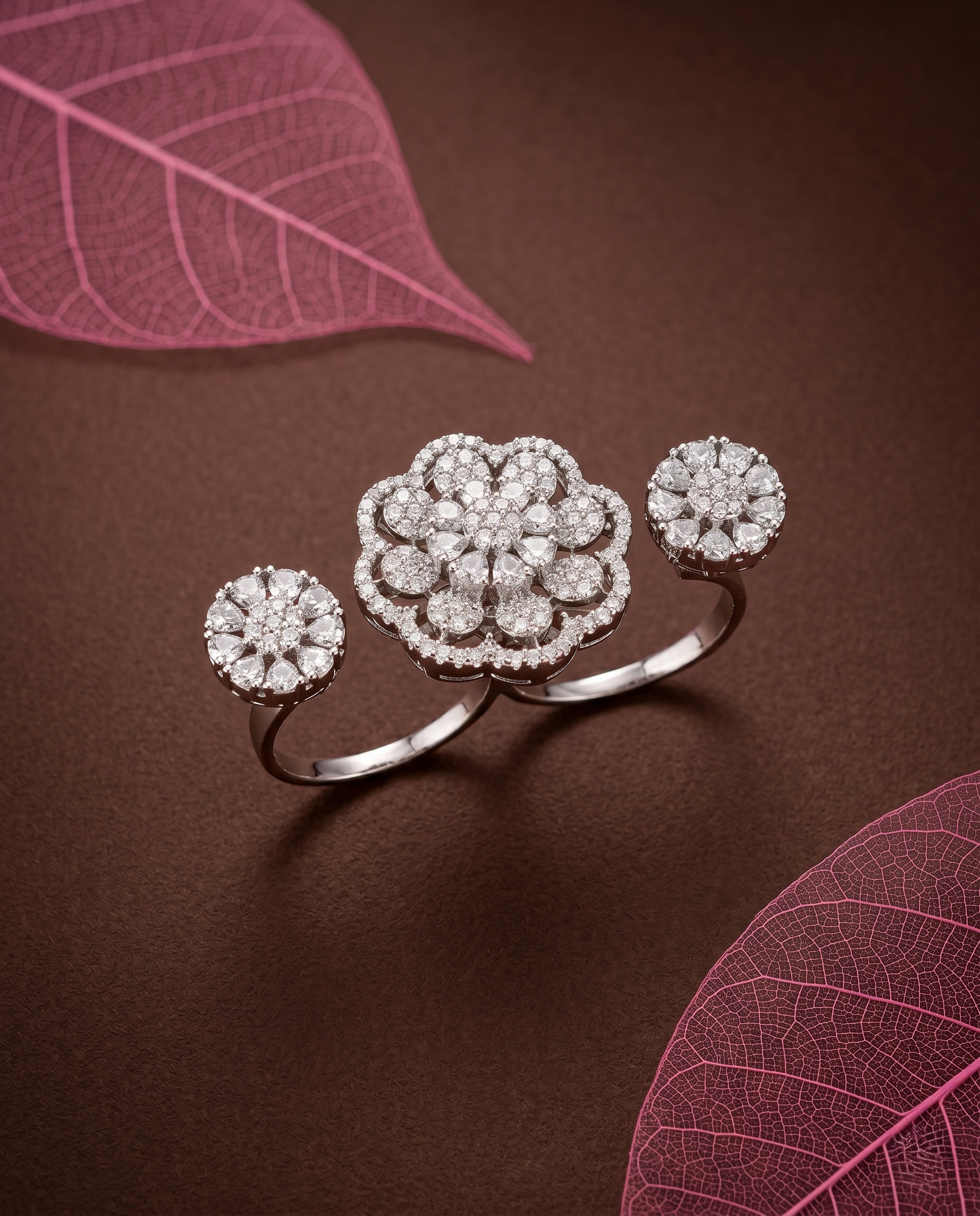 Florielle Radiance Adjustable Bloom Ring – Fit for All Fingers