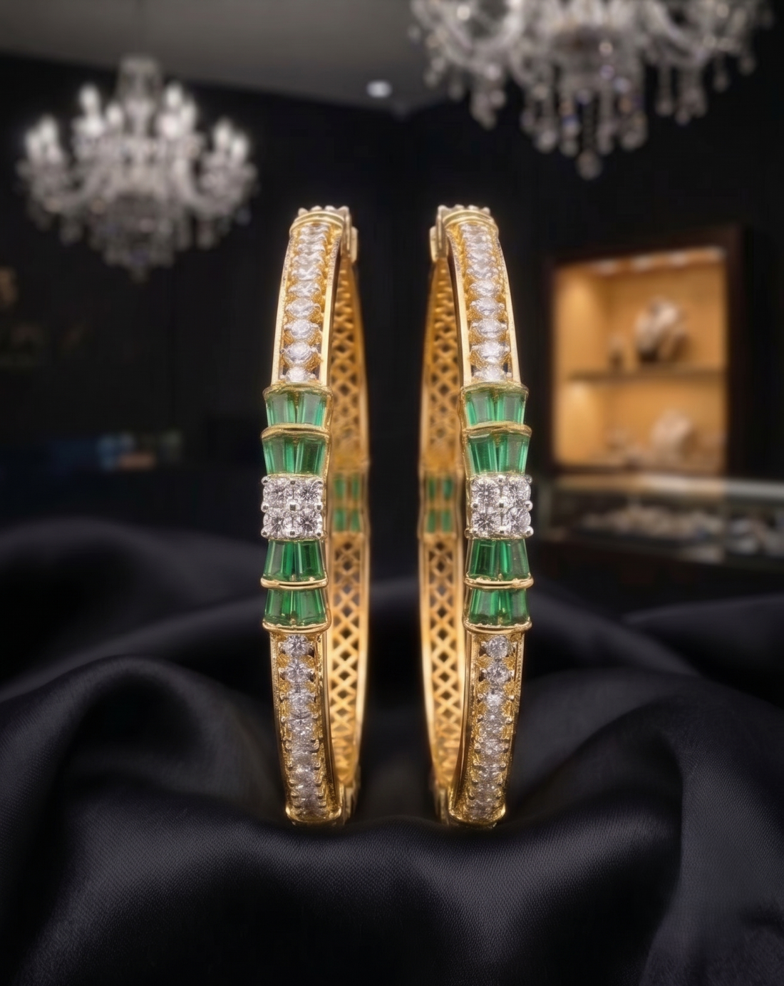 Panna Jyoti Diamond Bangles