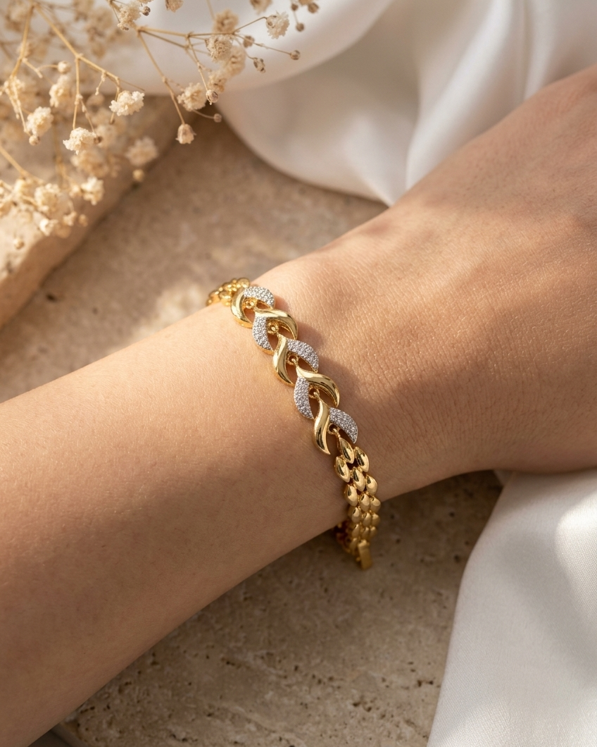 Gold Chain Bracelet for Women