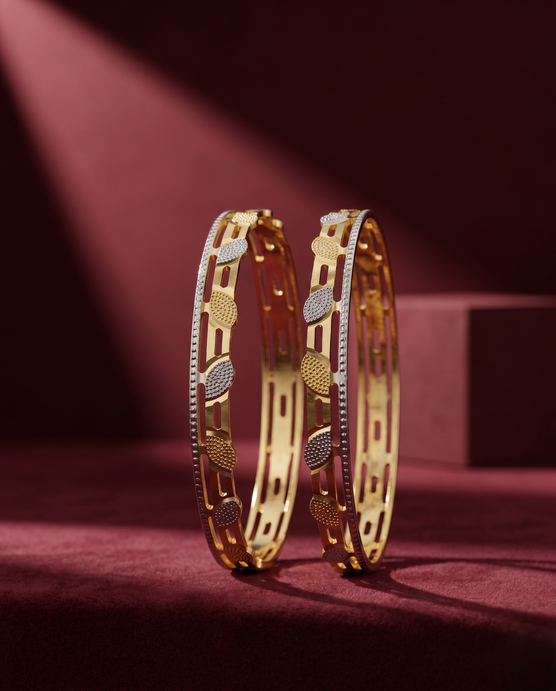 Meherlata Bangles Dual Tone Designer Bangles for Women