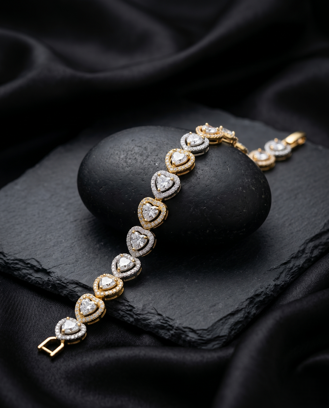 Heart Diamond Bracelet for Women