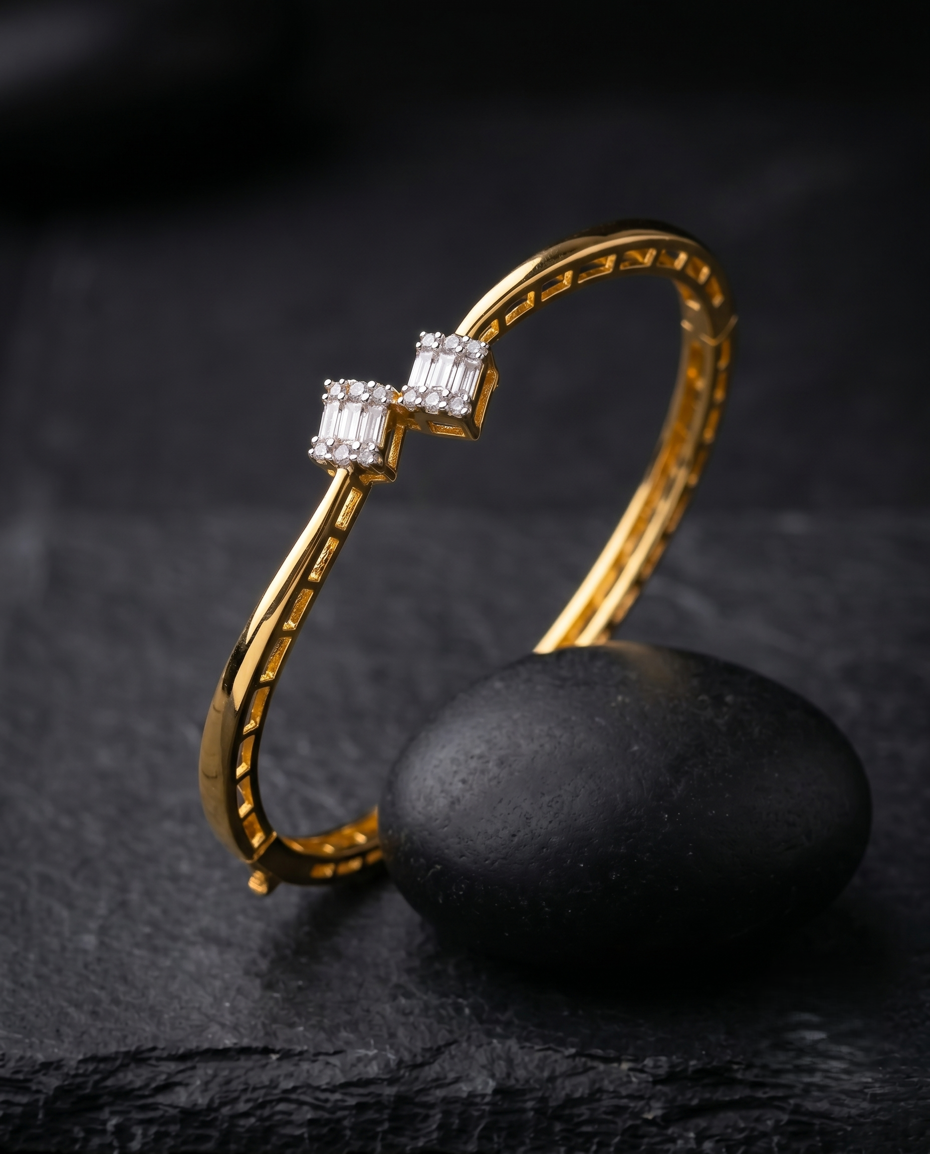 Vaidehi Royale Baguette AD Openable Bracelet