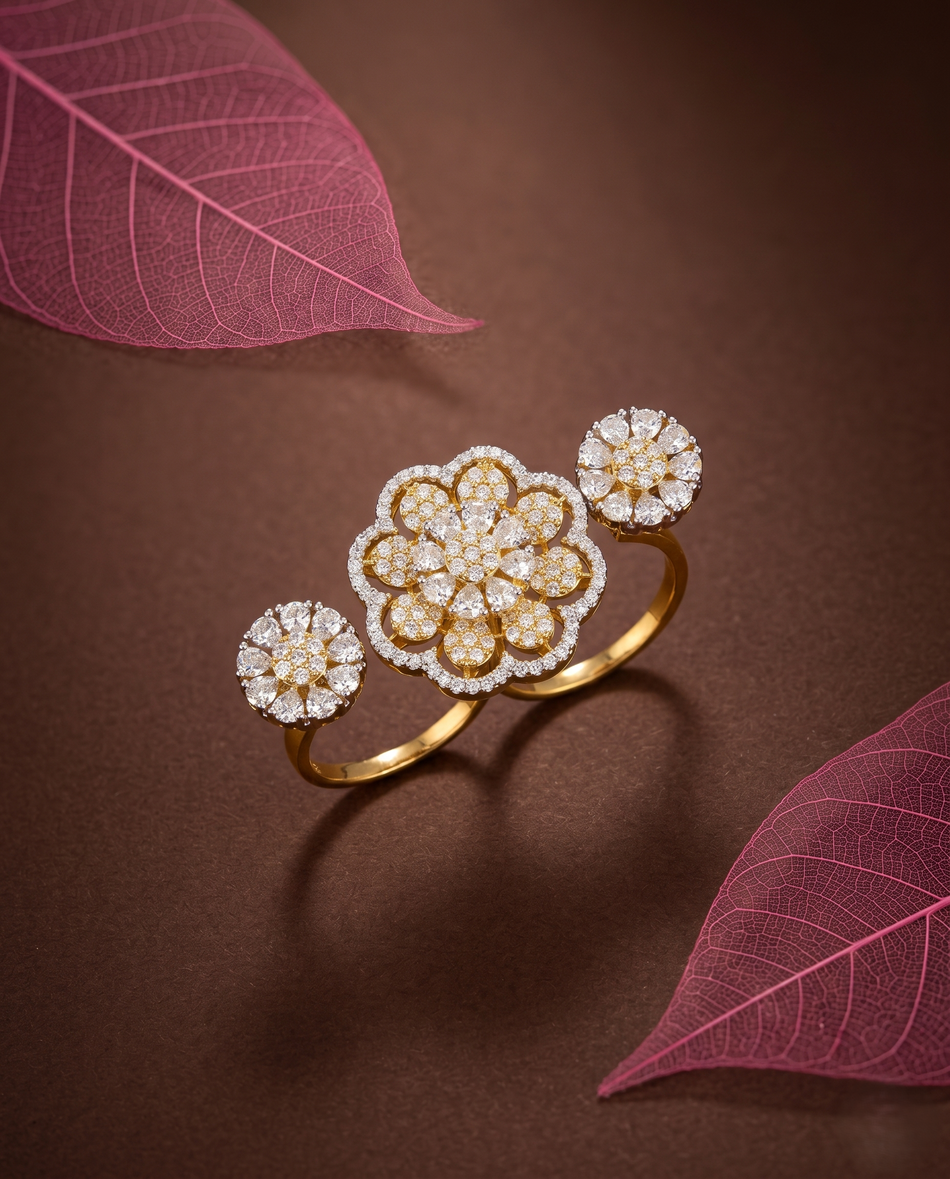 Florielle Radiance Adjustable Bloom Ring – Fit for All Fingers
