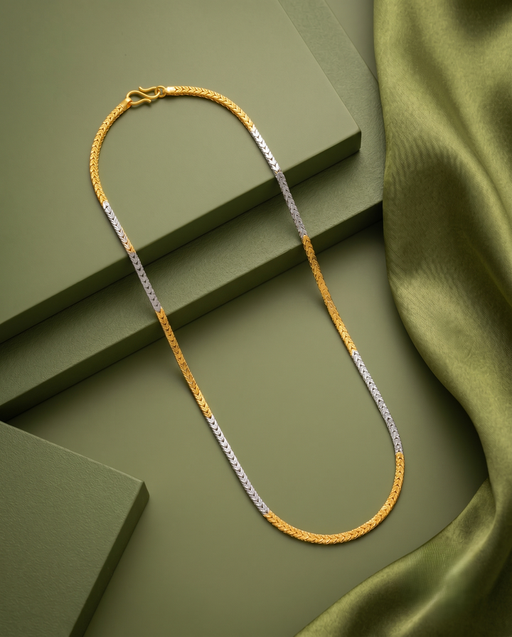 Dual Tone Daily Wear Chain for Women