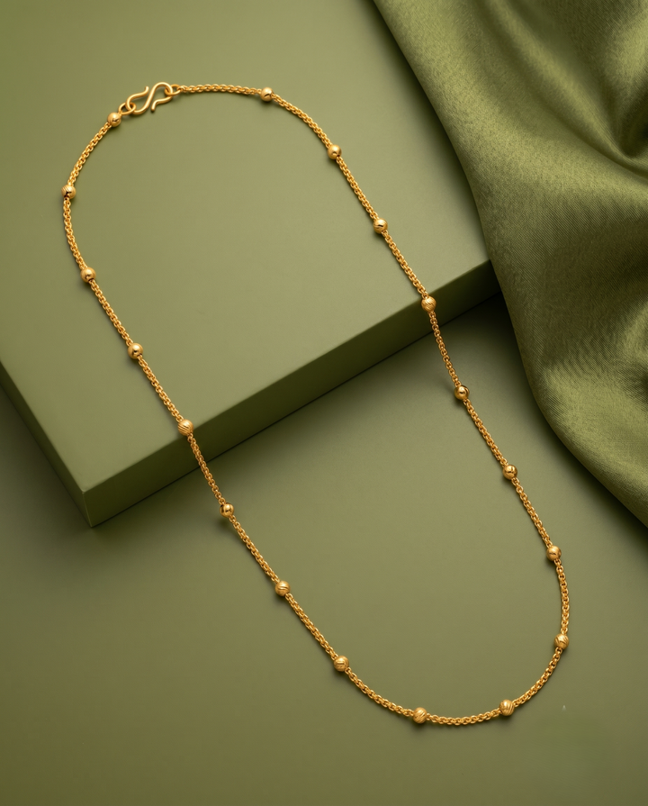 Elegant Pearl Dot Daily Wear Chain for Women
