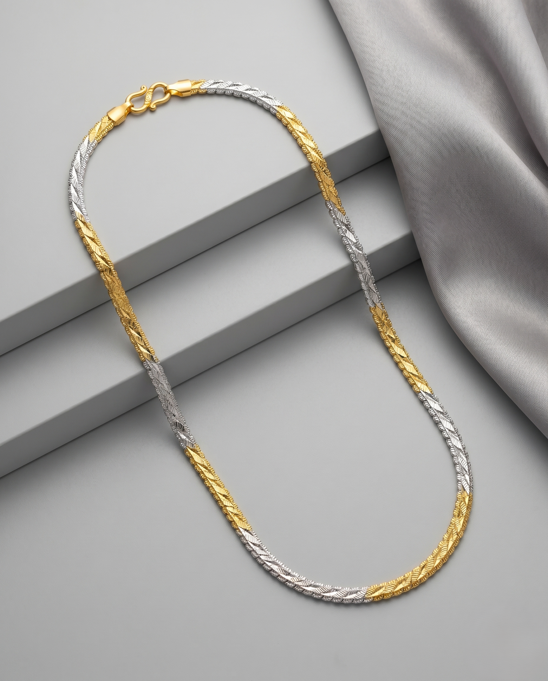 Rajat Swarna Dual Tone Designer Chain for Women