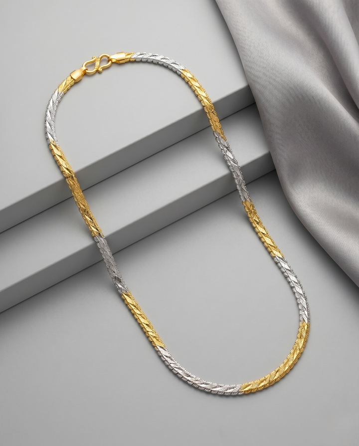 Rajat Swarna Dual Tone Designer Chain for Women