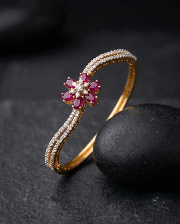 Vanika Blossom Spark AD Openable Bracelet