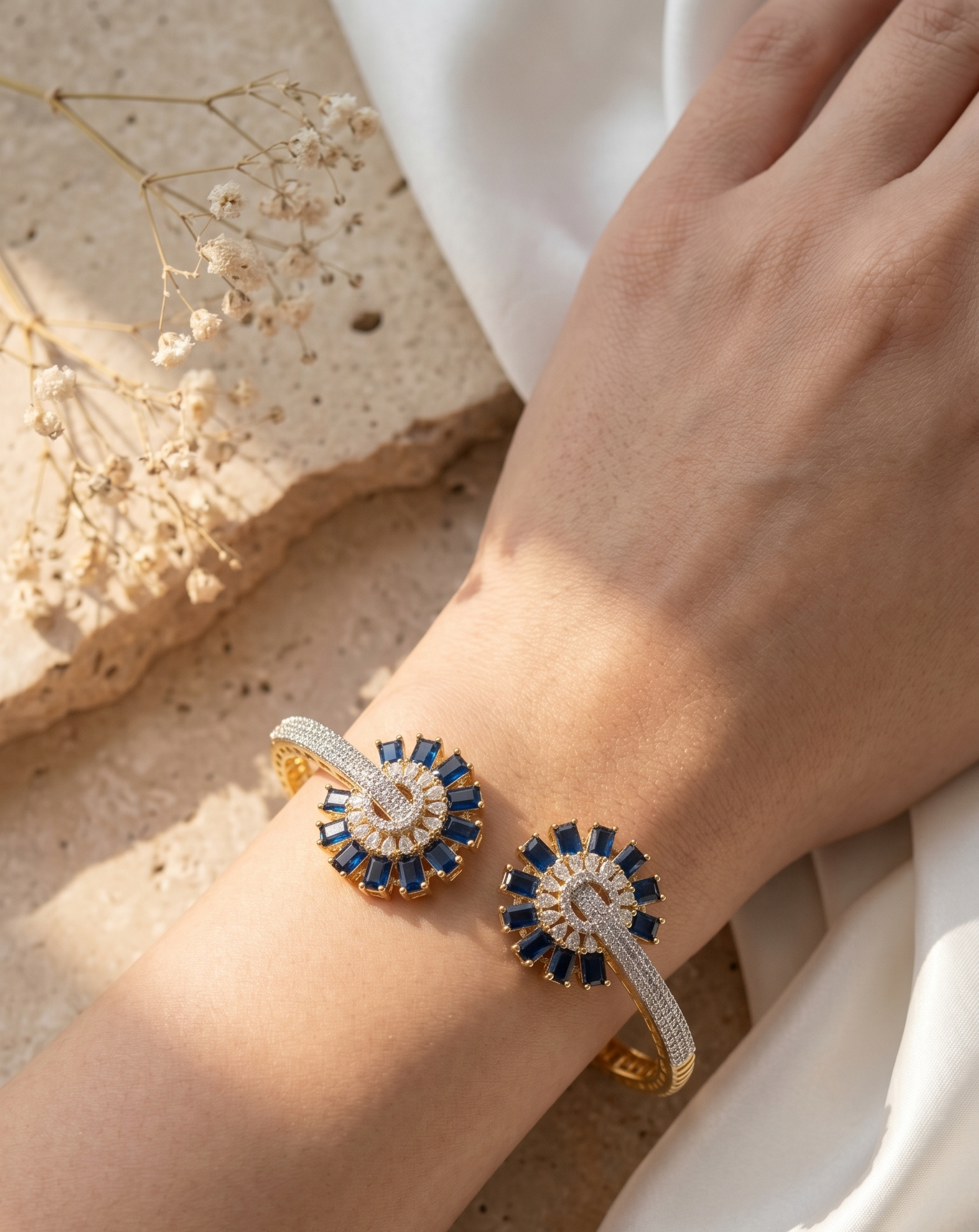 Zariya Elegance Kada Stone Designer Kada for Women