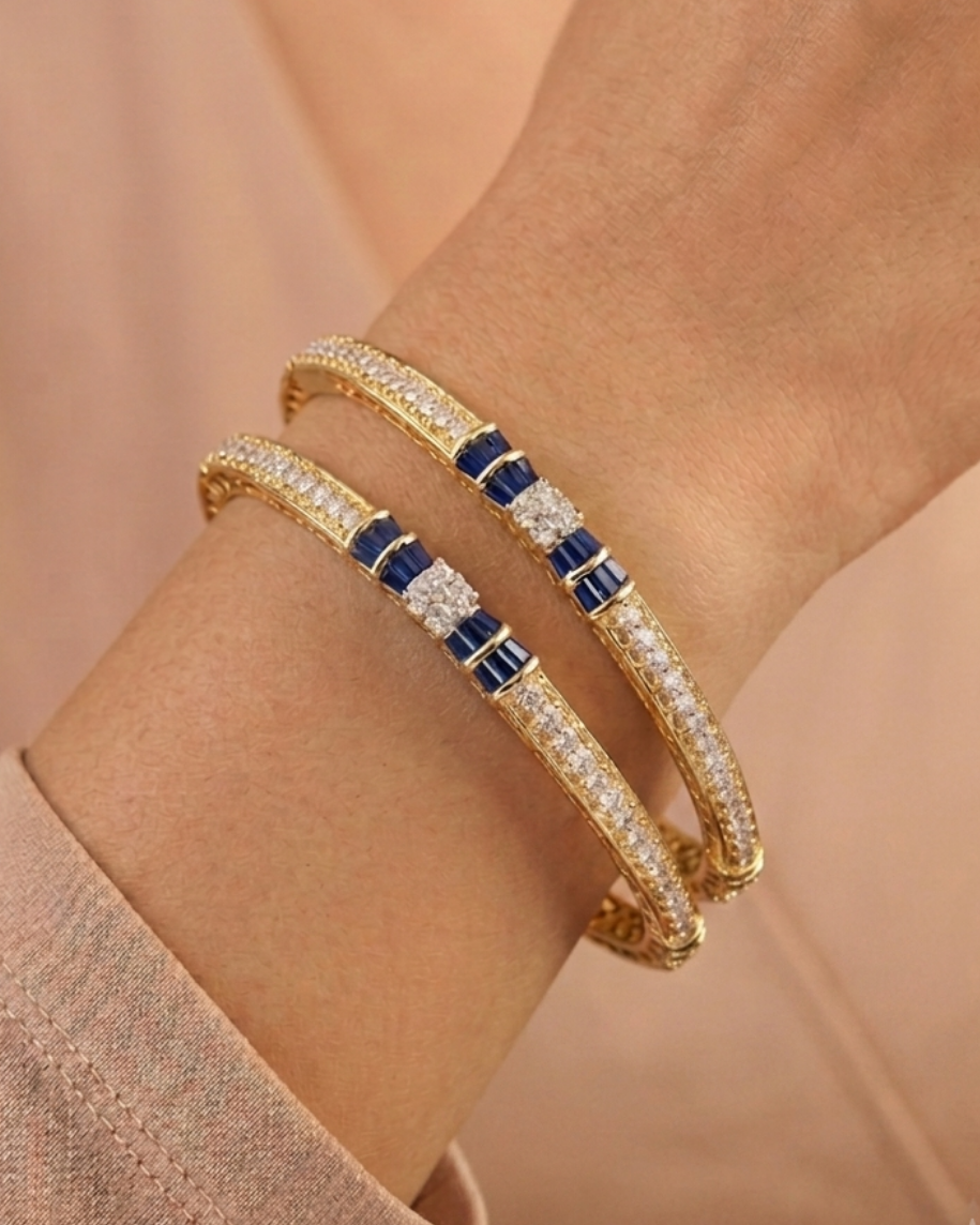 Panna Jyoti Diamond Bangles