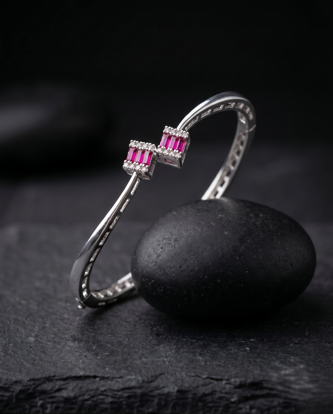 Vaidehi Royale Baguette AD Openable Bracelet