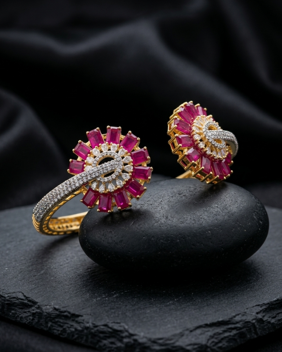 Zariya Elegance Kada Stone Designer Kada for Women