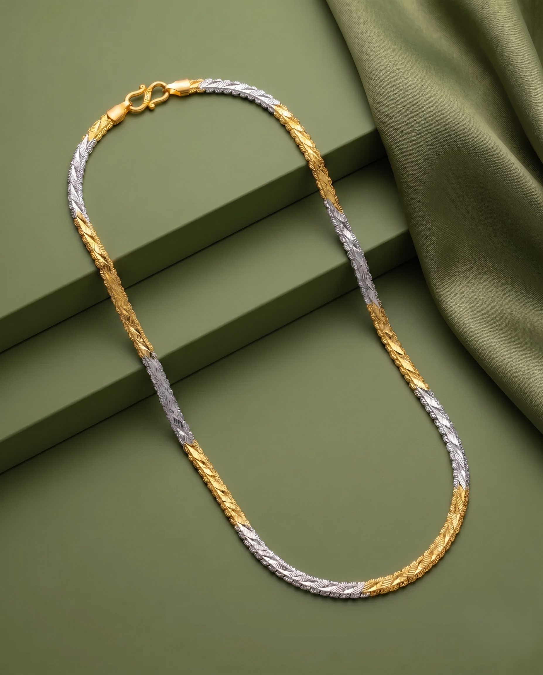 Rajat Swarna Dual Tone Designer Chain for Women