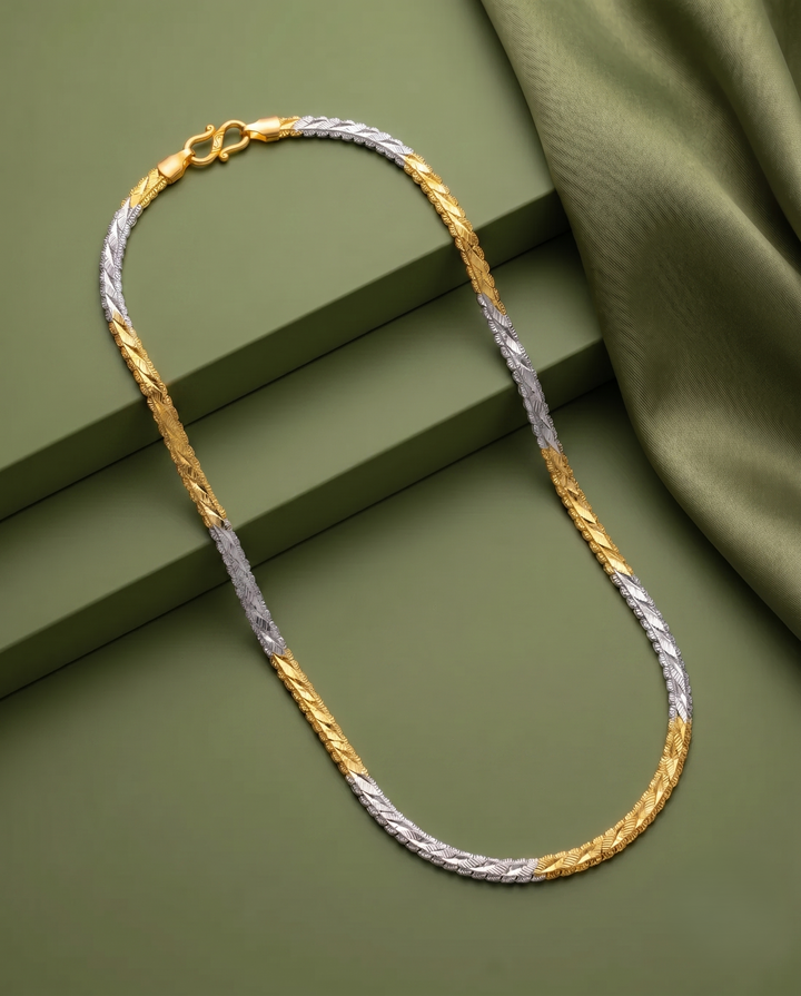 Rajat Swarna Dual Tone Designer Chain for Women