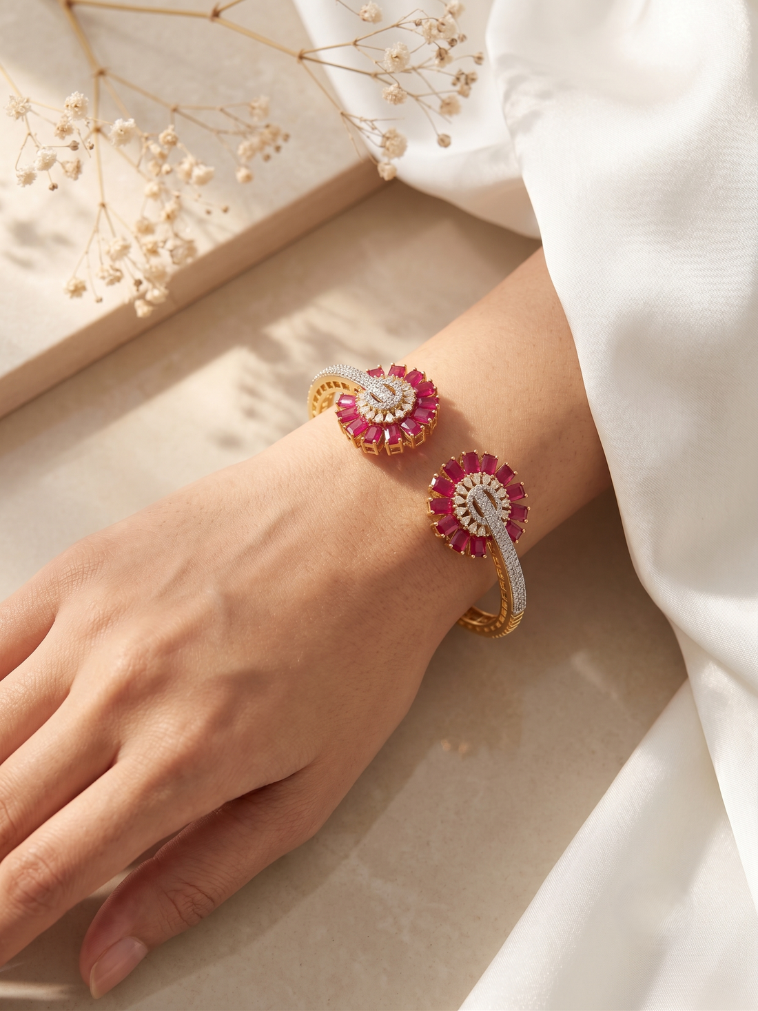 Zariya Elegance Kada Stone Designer Kada for Women
