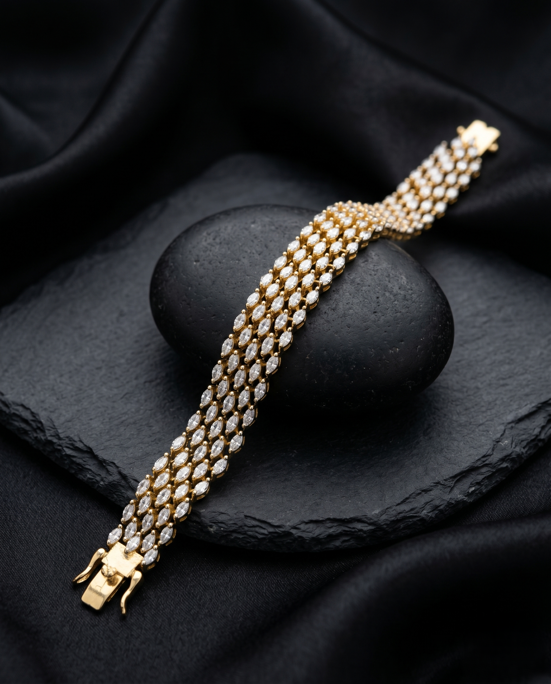 Multi Layer Diamond Bracelet for women