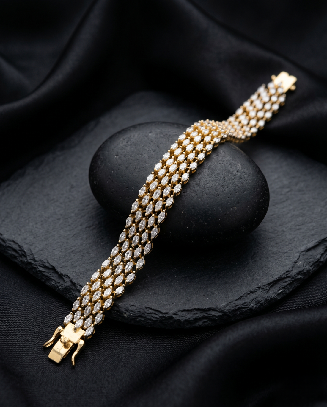 Multi Layer Diamond Bracelet for women