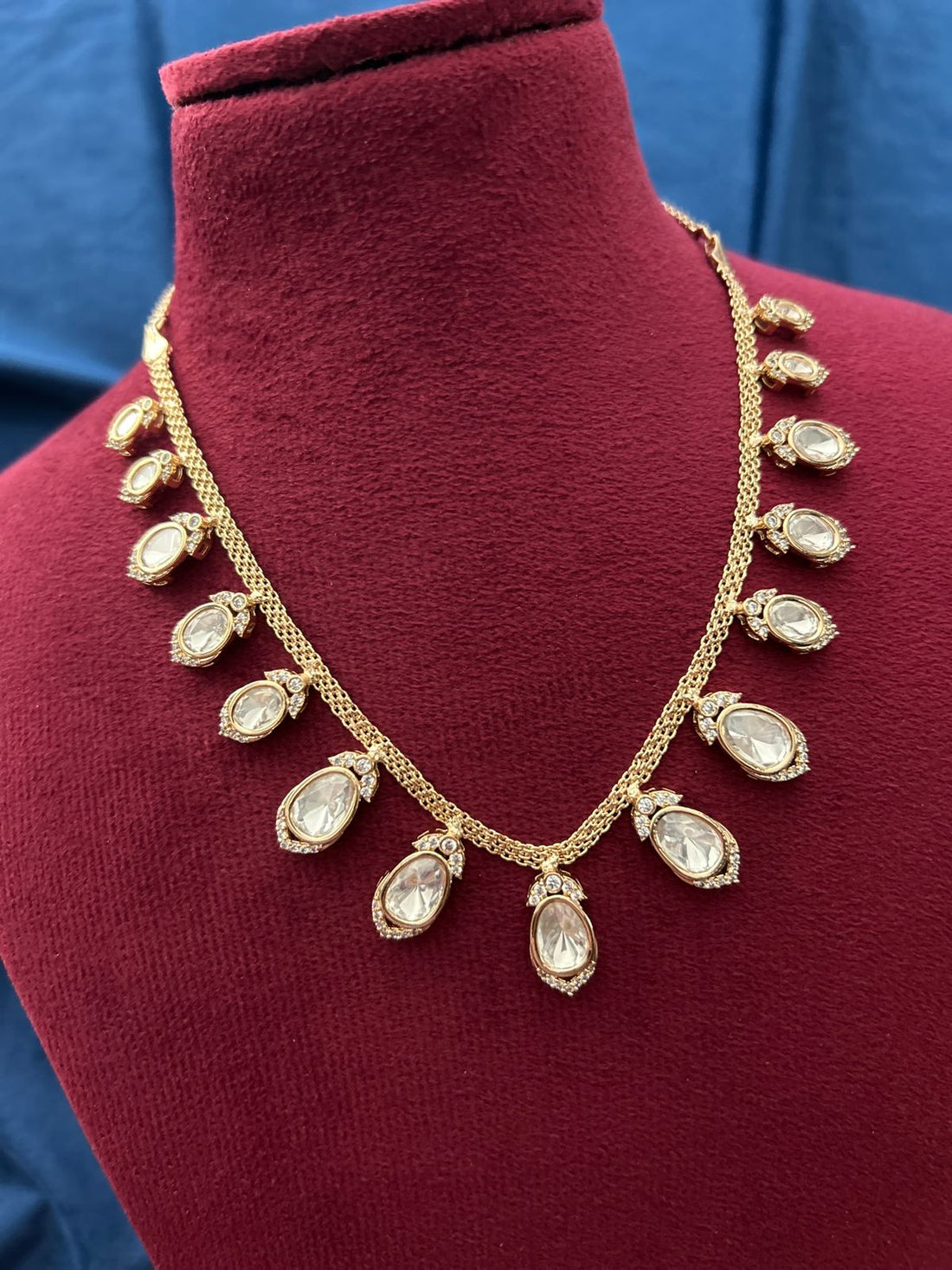 Heritage Drop Necklace Set – Elegant Bridal Statement