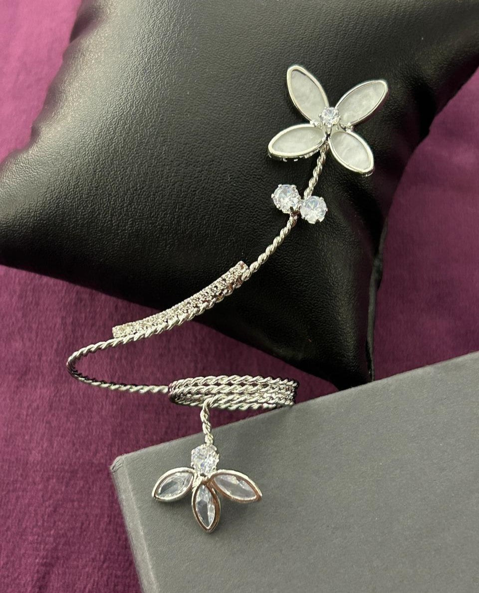 Premium Floral Statement Ring with Adjustable Band