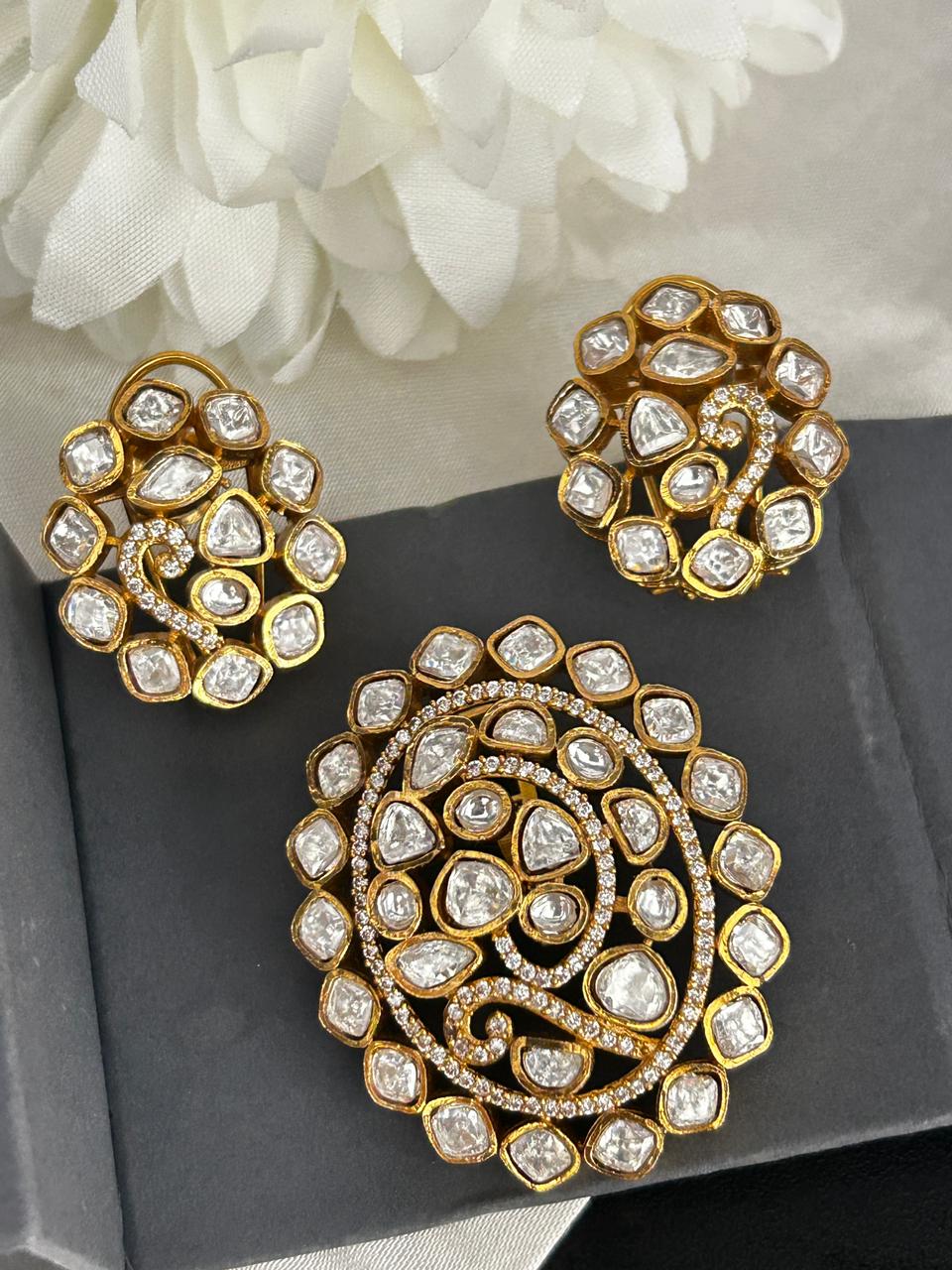 Zarelle Moissanite Pendant Set