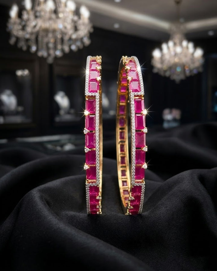 Manikya Ruby Stone Bangles
