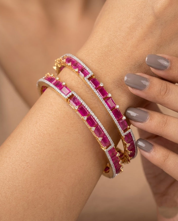 Manikya Ruby Stone Bangles