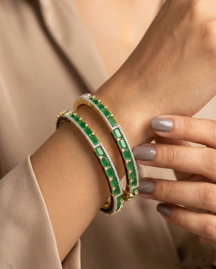 Marakata Panna Bangles