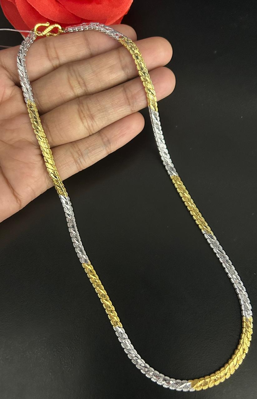 Rajat Swarna Dual Tone Designer Chain for Women