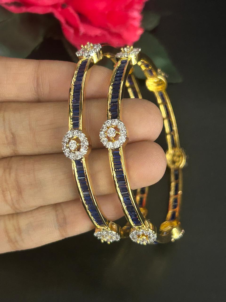 Neelakshi Royale Sapphire Bangles for Women