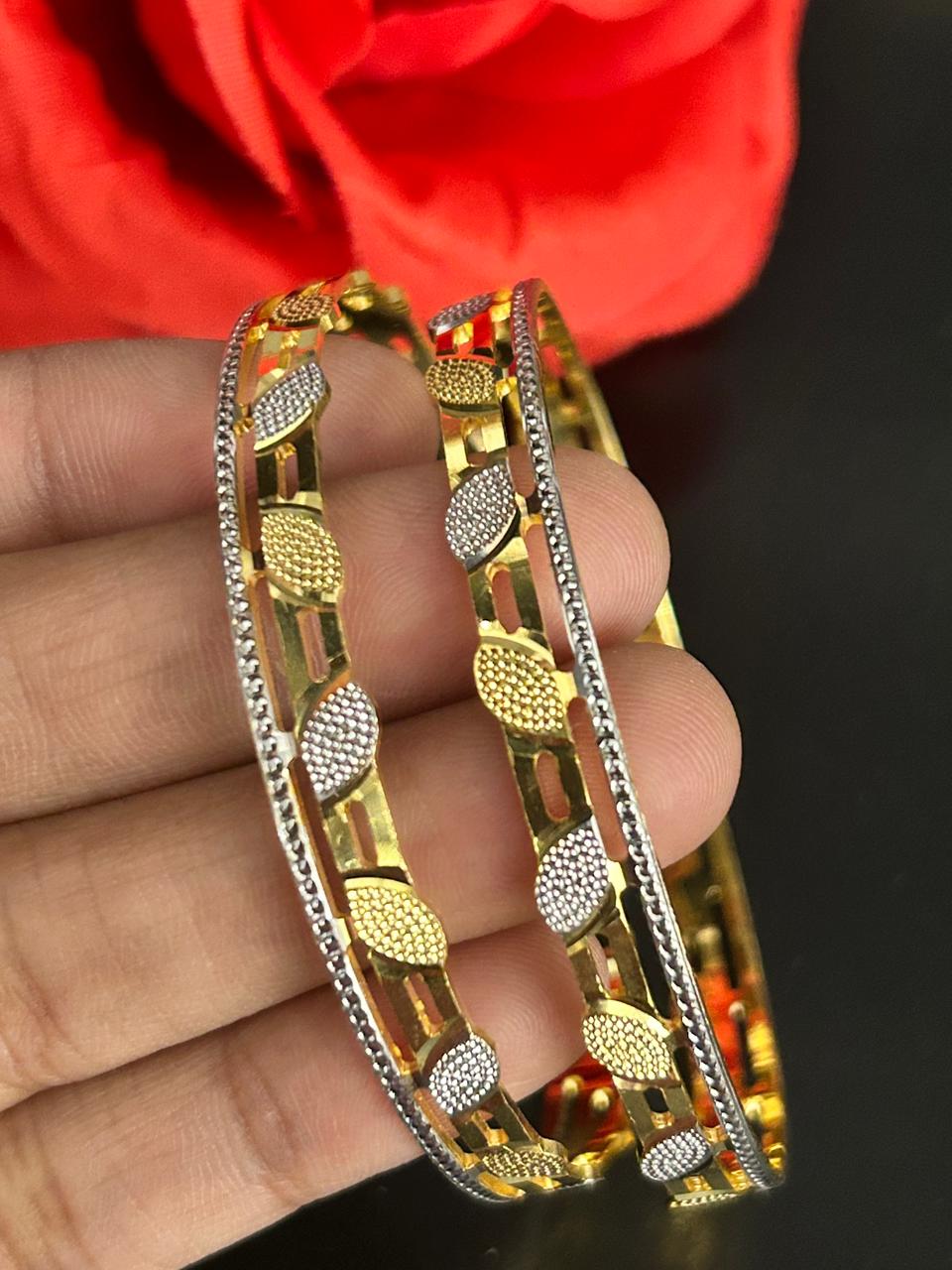 Meherlata Bangles Dual Tone Designer Bangles for Women