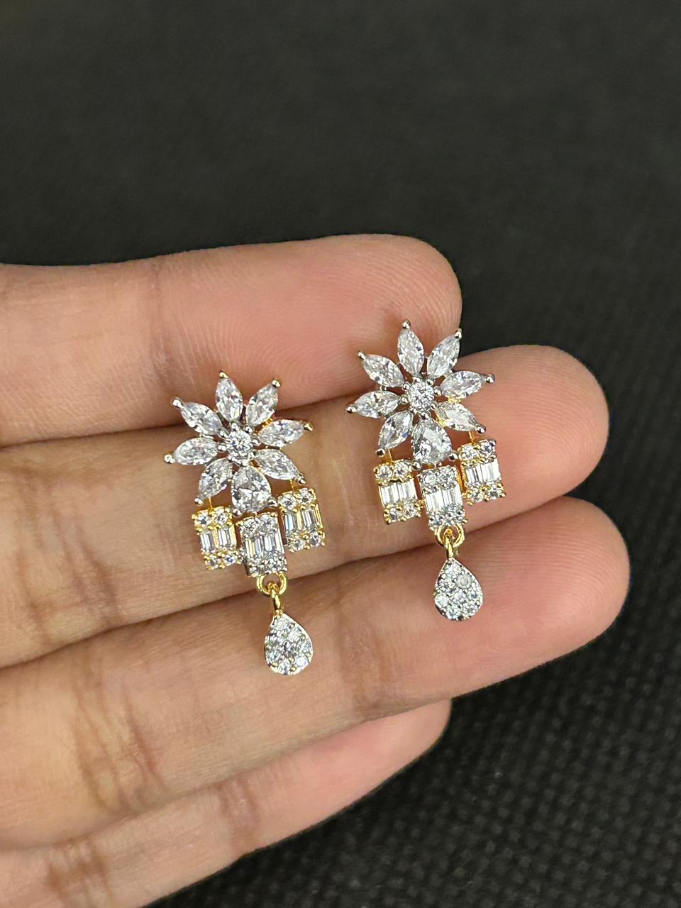 Bridal Diamond Look Necklace Set for Women | Elegant Jewellery