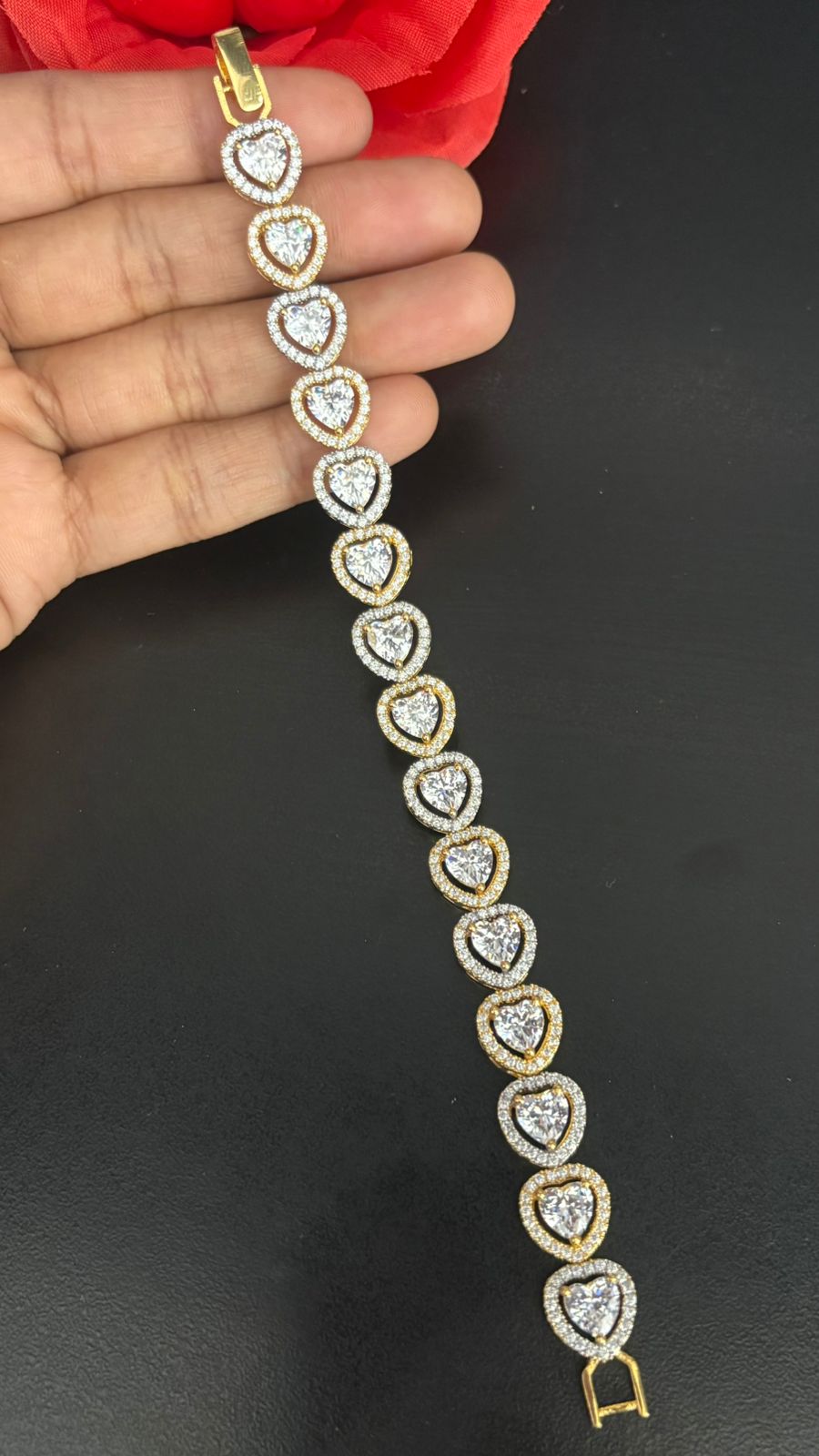 Heart Diamond Bracelet for Women