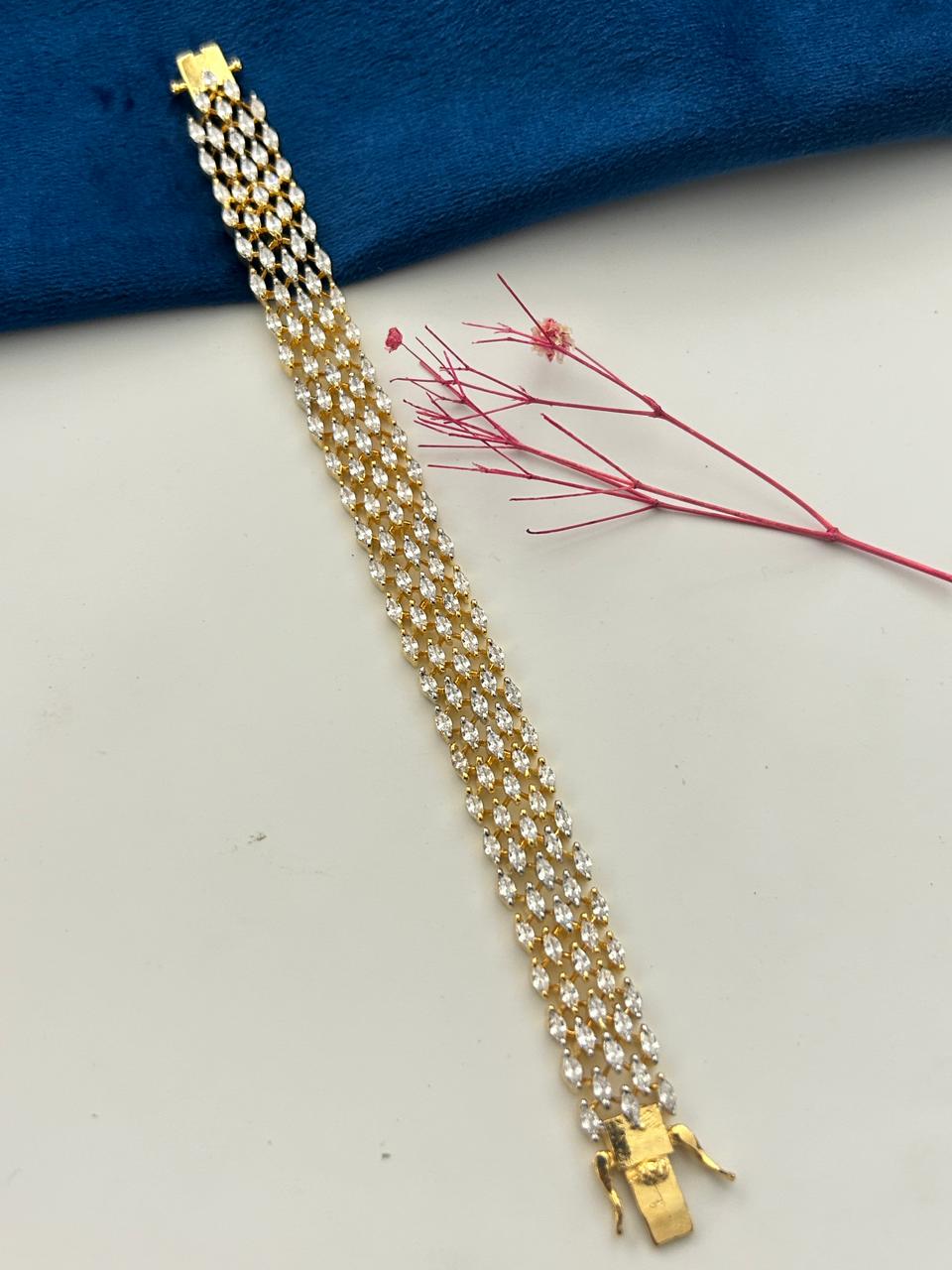 Multi Layer Diamond Bracelet for women