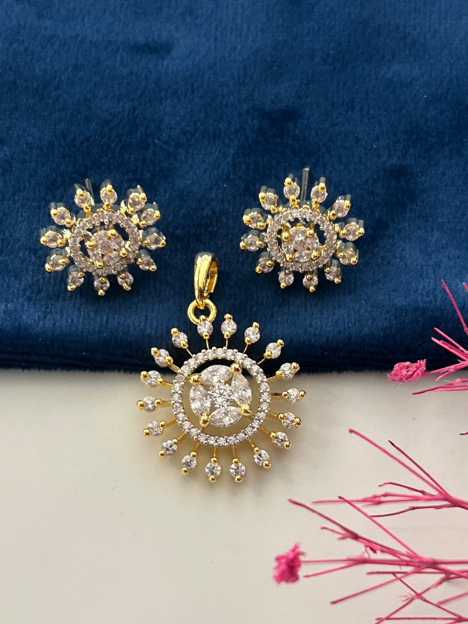Suryanshi Sparkle Pendant Set