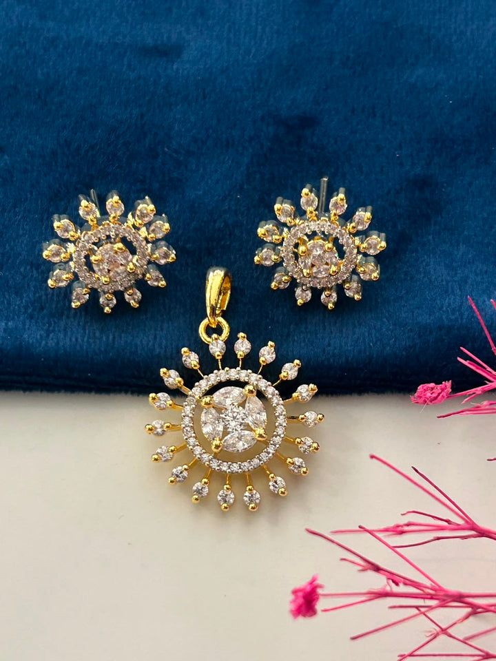 Suryanshi Sparkle Pendant Set