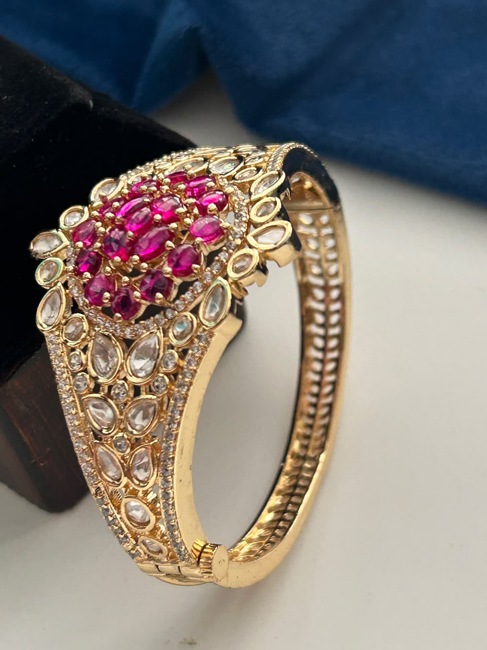 Raktima Kundan Royale Traditional  Openable Bracelet  for Women