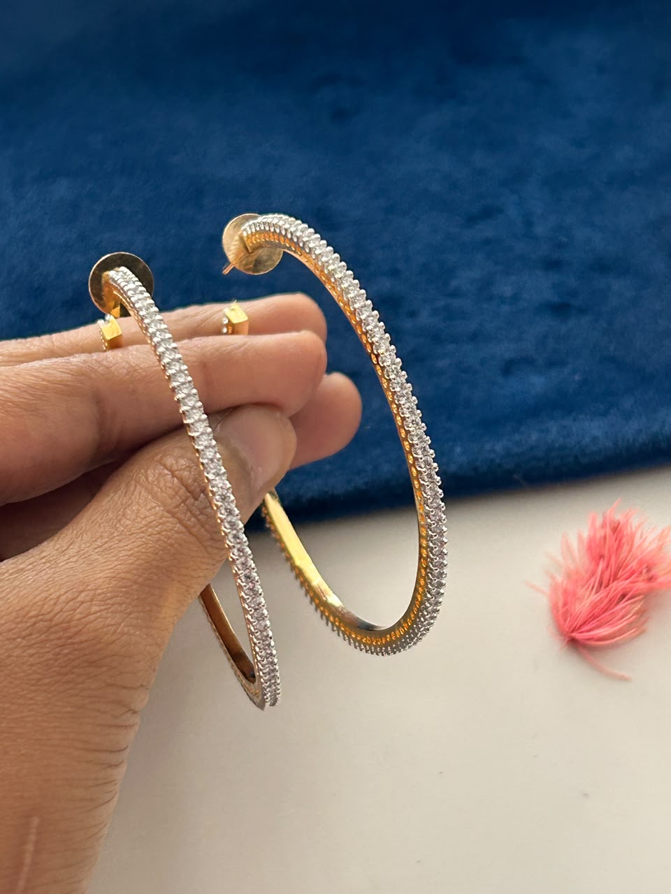 Avira Diamond Hoop Earrings