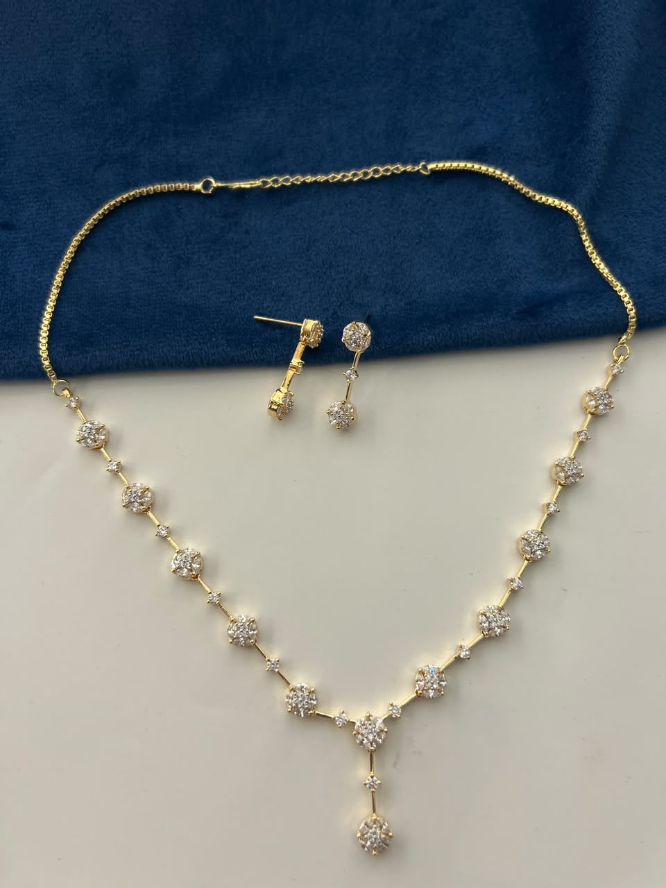 Ruhani Ruby Blossom Necklace Set