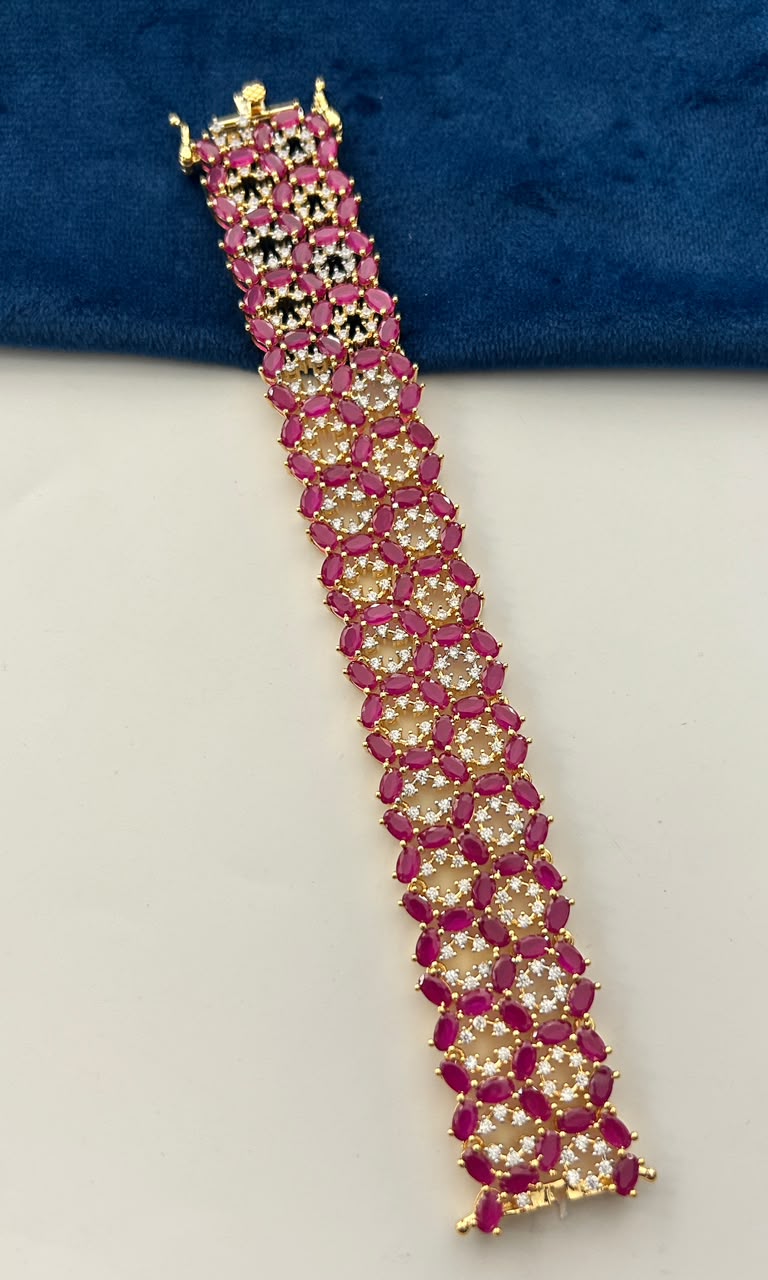 Ruhani Ruby Blossom Bracelet