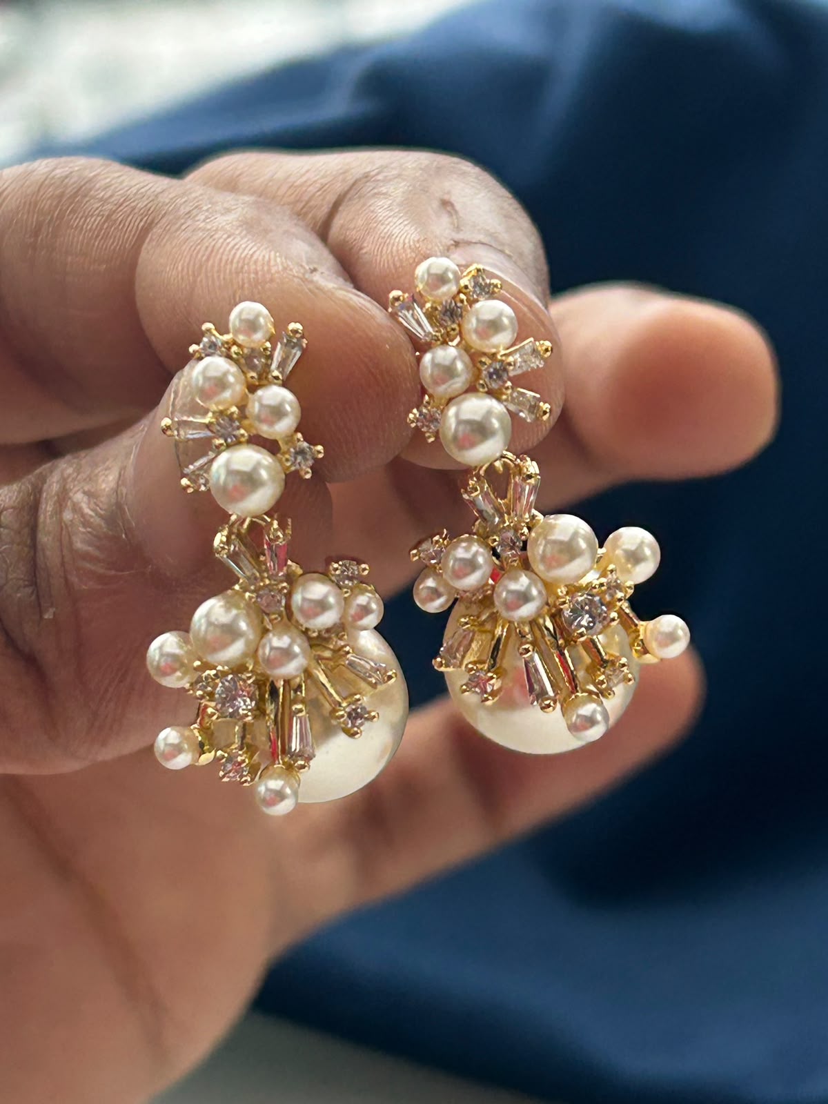 Ameera Pearl Radiance Stud Earrings